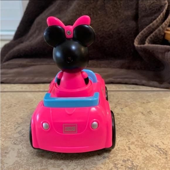 Disney Minnie Mouse Push and Go Pink Car with Light and Sounds - Picture 7 of 8